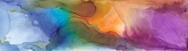 Alcohol ink multicolor texture. Fluid ink abstract background. art for design clipart