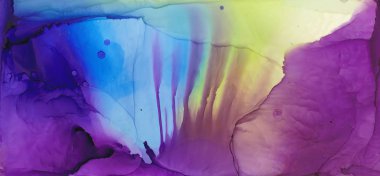 Alcohol ink multicolor texture. Fluid ink abstract background. art for design clipart