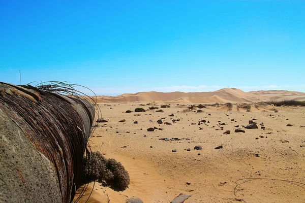 Contaminación Del Desierto Africano Namibia —  Fotos de Stock