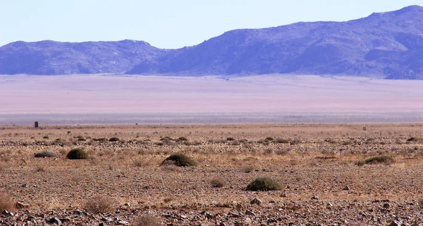 Belas Coloridas Montanhas Estrada Cascalho Namíbia — Fotografia de Stock