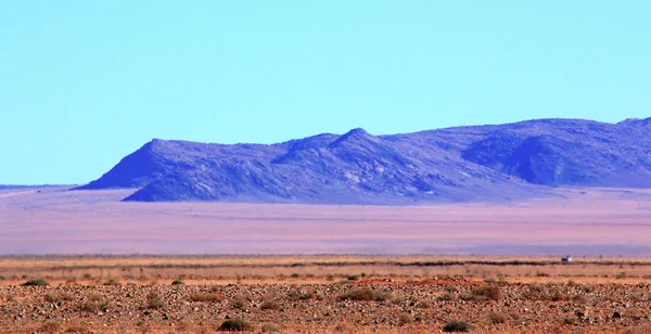 Belles Colorées Montagnes Route Gravier Namibie — Photo