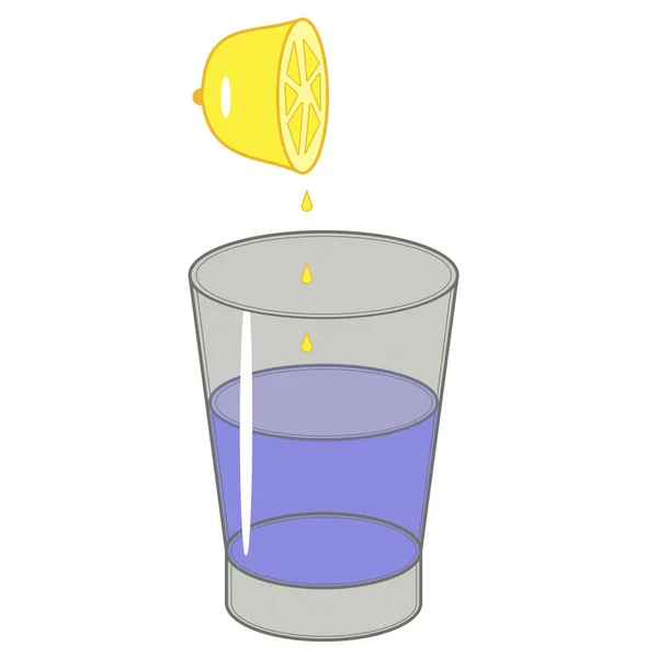 Bir Bardak Suya Limon Suyu Eklemek Faydalıdır — Stok fotoğraf