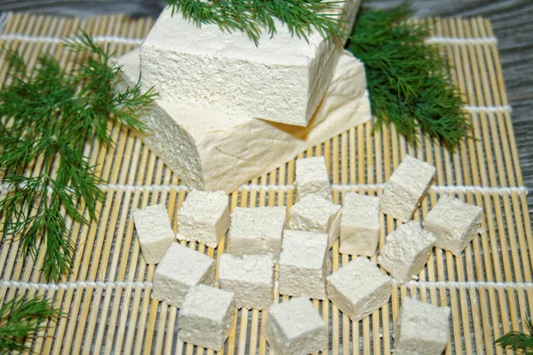Fromage Végétal Tofu Végétalien — Photo