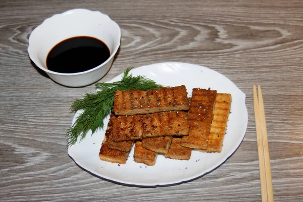 Tofu Tofu Fromage Tofu Cottage Tofu Grillé Nourriture Végétative Nourriture — Photo