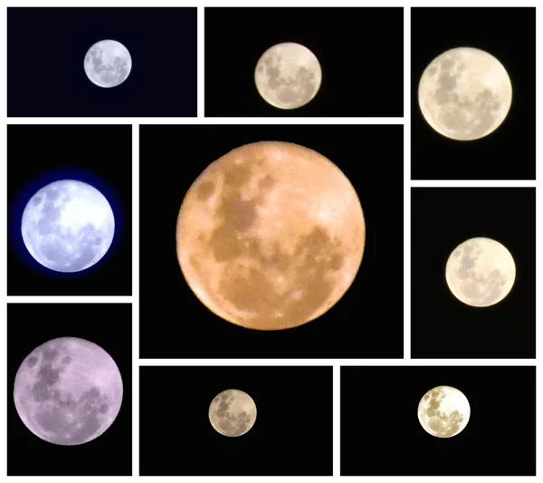 Mosaic Full Moon Effects — Stock Photo, Image
