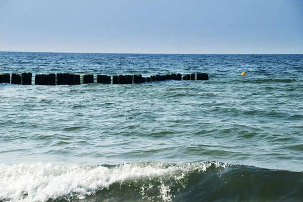 Sandstrand Und Meereswellen — Stockfoto