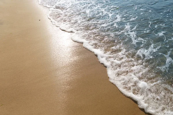 Sandy Sea Beach Sea Waves — Stock Photo, Image