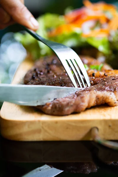 Wagyu Kobe Rindfleisch Mit Steakgemüse — Stockfoto