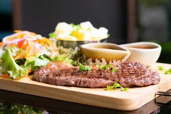 Wagyu Kobe Hovězí Maso Zeleninou Steak — Stock fotografie