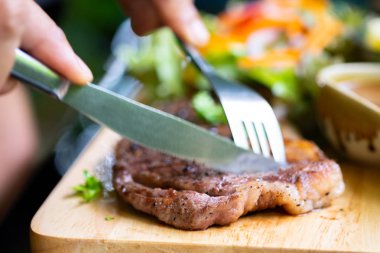 wagyu Kobe Sığır biftek sebzeli