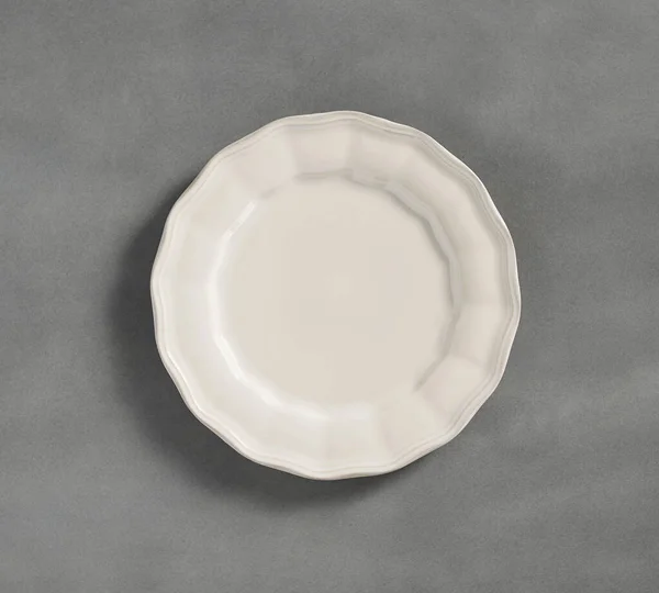 Simple Modern Color Plate Simple Sketch Dinnerware Collection White Color — Stockfoto