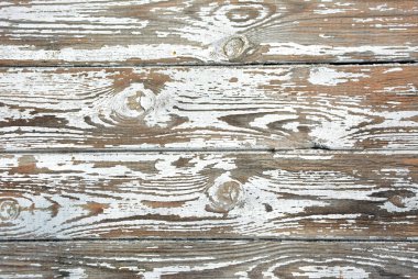 Eski beyaz boya ile açık kahverengi yatay eski panoları.