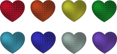 Sekiz kupa örülmüş. Tatil kartları, dergiler, afişler tasarlamak için. 8 Mart 'ta tebrik etmek için kullanılabilir. Mutlu yıllar, Sevgililer Günü. Her tasarım için uygun.