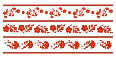 Çiçek süsü. Beyaz arka plan. Kolaj olarak kullanılabilir, dekoratif öğe kumaş, duvar kağıdı, kağıt, kapak.