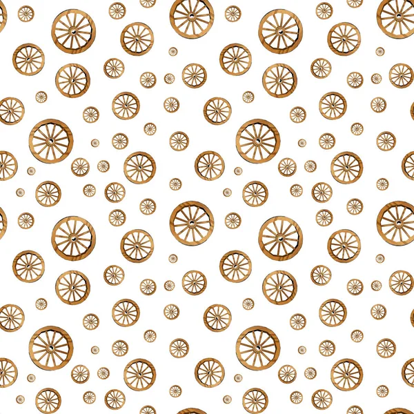 Decorative design. Seamless wallpaper of car wheels. 3D illustrations can be used for interior decoration, interior design, greeting cards, wrapping paper, web design.
