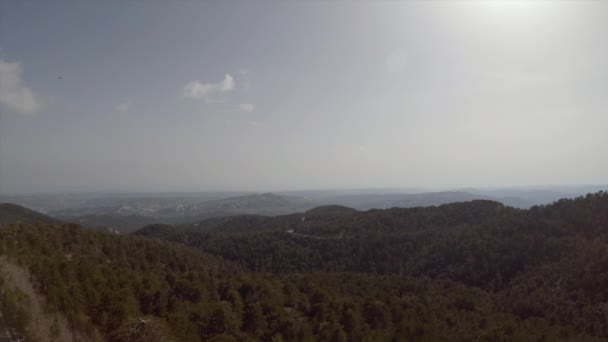 Kıbrıs Taki Troodos Dağı Ndan Manzara Görüntüsü Havadan Çekilmiş Stok Çekim 
