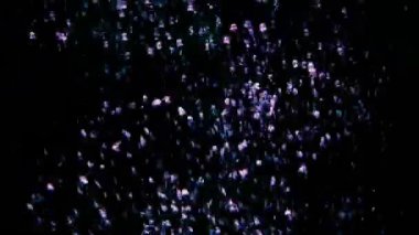 Yavaş yükselen su hava kabarcıkları altında