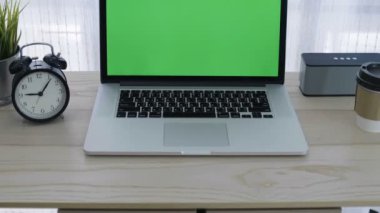 4k yeşil perde atış rahat Office çalışma alanı ayarlamak dizüstü bilgisayar Tilt