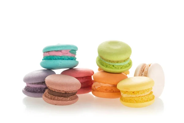 바탕에 화려한 프랑스 Macarons의 — 스톡 사진