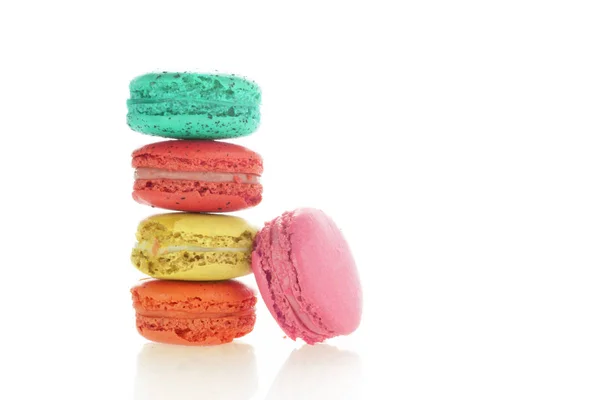 공간에 다채로운 프랑스 Macarons의 — 스톡 사진
