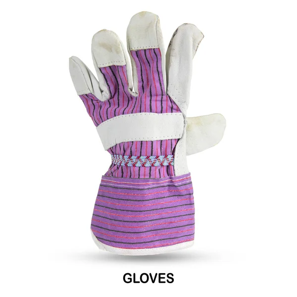 Diseño Creativo Hecho Guantes Working Mens Aislados Sobre Fondo Blanco —  Fotos de Stock