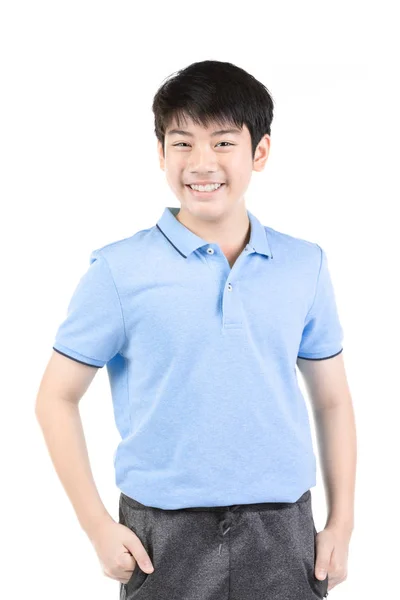 Foto av asiatiska Young Happy Boy tittar på kamera — Stockfoto