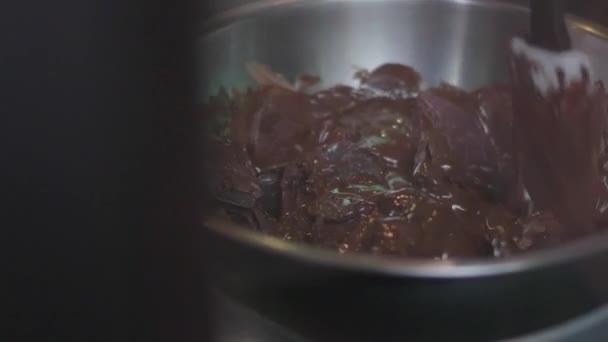 在巧克力标记室 巧克力生产 巧克力工厂 — 图库视频影像