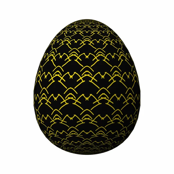 Artfully Designed Colorful Easter Egg Ornate Geometric Abstract Colored Pattern — Stock Photo, Image