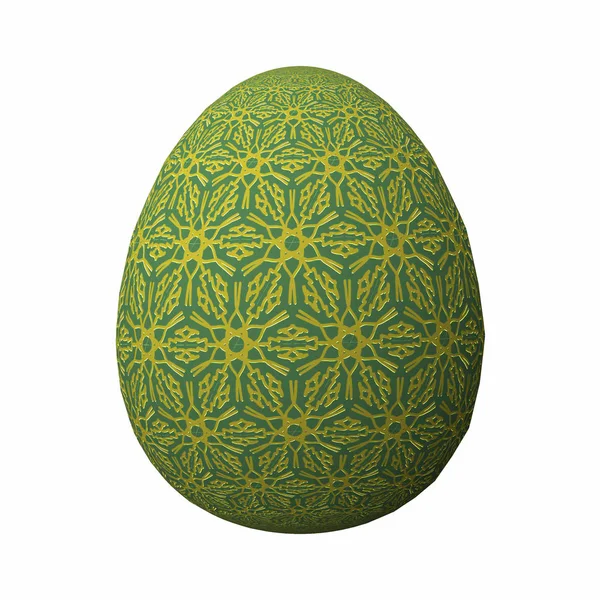 Artfully Designed Colorful Easter Egg Ornate Geometric Abstract Colored Pattern — Stock Photo, Image