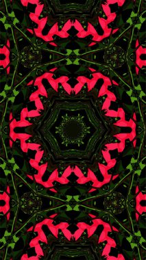 Süslü geometrik desen ve soyut çok renkli arka plan