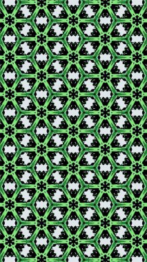 Süslü geometrik desen ve soyut çok renkli arka plan