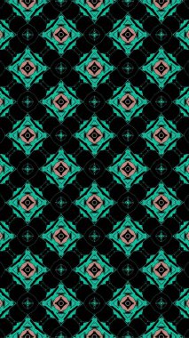 Süslü geometrik desen ve soyut çok renkli arka plan