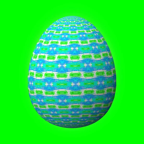 Happy Easter Frohe Ostern Kunstzinnig Ontworpen Kleurrijke Paasei Illustratie Groene — Stockfoto