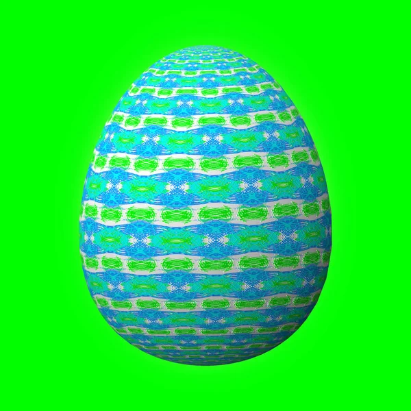 Happy Easter Frohe Ostern Artfully Designed Colorful Easter Egg Illustration — Stock Photo, Image