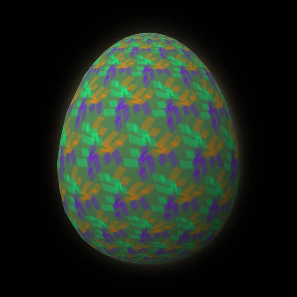 Щасливий Великдень Frohe Ostern Майстерно Спроектовані Барвисті Пасхальне Яйце Ілюстрація — стокове фото