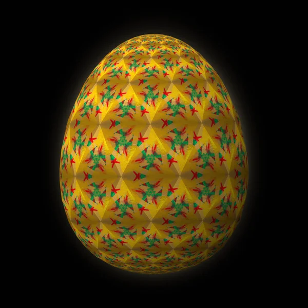 Happy Easter Frohe Ostern Artfully Designed Colorful Easter Egg Illustration — Stock Photo, Image