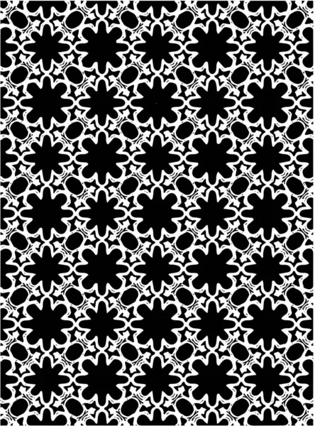 Patrón Geométrico Adornado Blanco Negro Fondo Abstracto —  Fotos de Stock