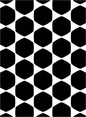 Siyah ve beyaz süslü geometrik desen ve soyut arka plan