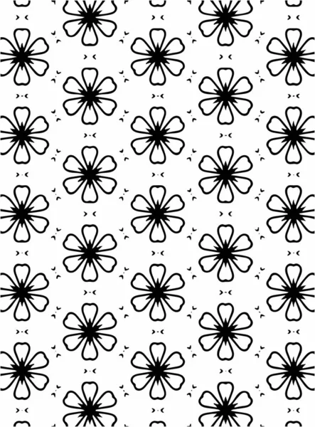 Siyah ve beyaz süslü geometrik desen ve soyut arka plan