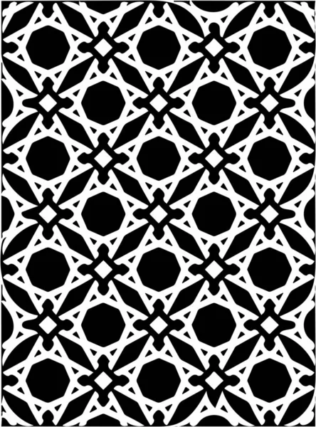 Modello Geometrico Decorato Bianco Nero Sfondo Astratto — Foto Stock