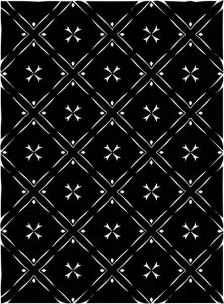 黑色和白色华丽的几何图案和抽象的背景 — 图库照片