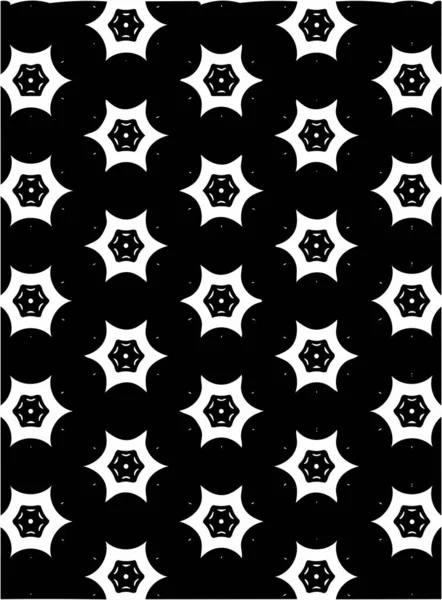 Zwart Wit Sierlijke Geometrische Patroon Abstracte Achtergrond — Stockfoto