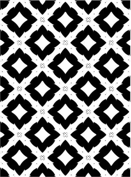 Черно Белый Декоративный Геометрический Узор Абстрактный Фон — стоковое фото
