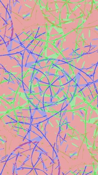 Utsmyckade Geometriska Mönster Och Abstrakt Färgad Bakgrund — Stockfoto