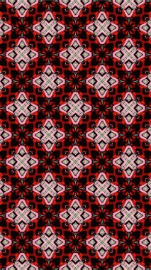 Süslü geometrik desen ve soyut çok renkli arka plan