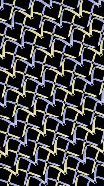 Süslü geometrik desen ve soyut renkli arka plan