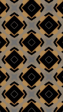 Süslü geometrik desen ve soyut renkli arka plan