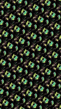 Süslü geometrik desen ve soyut renkli arka plan