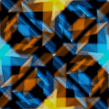 Desen kiremit, süslü geometrik desen ve soyut renkli arka plan