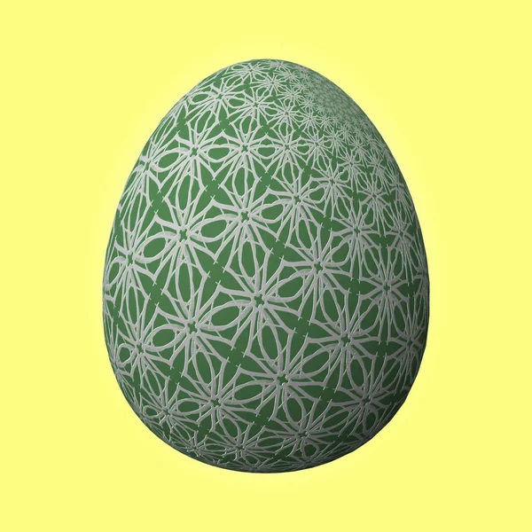 Happy Easter Frohe Ostern Kunstzinnig Ontworpen Kleurrijke Paasei Illustratie Gele — Stockfoto
